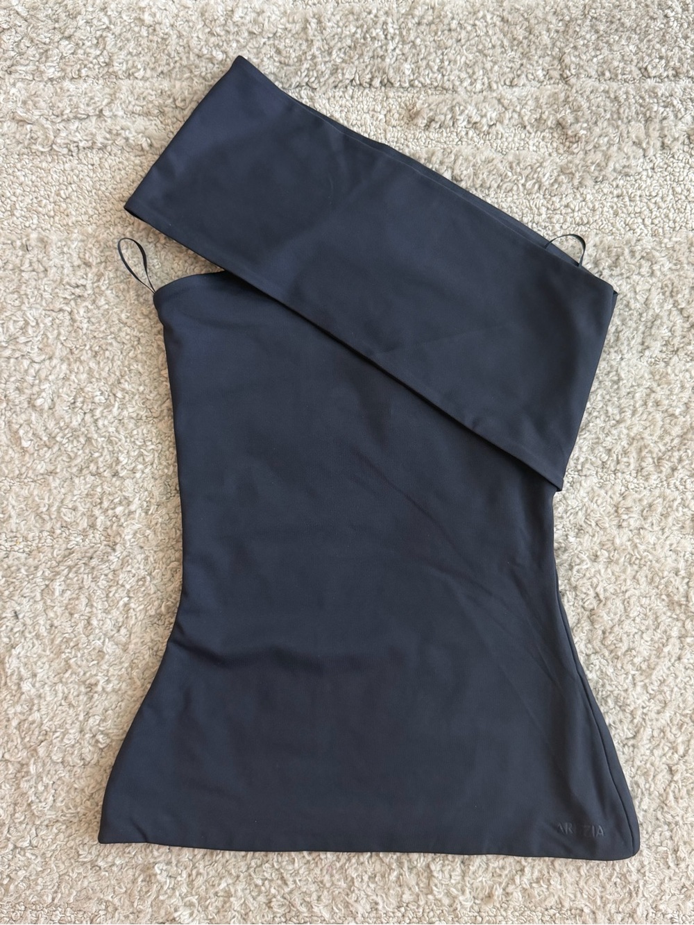 NWT Aritzia Size XS Contour Holograph Top in Dark Night Navy - Picture 2 of 7